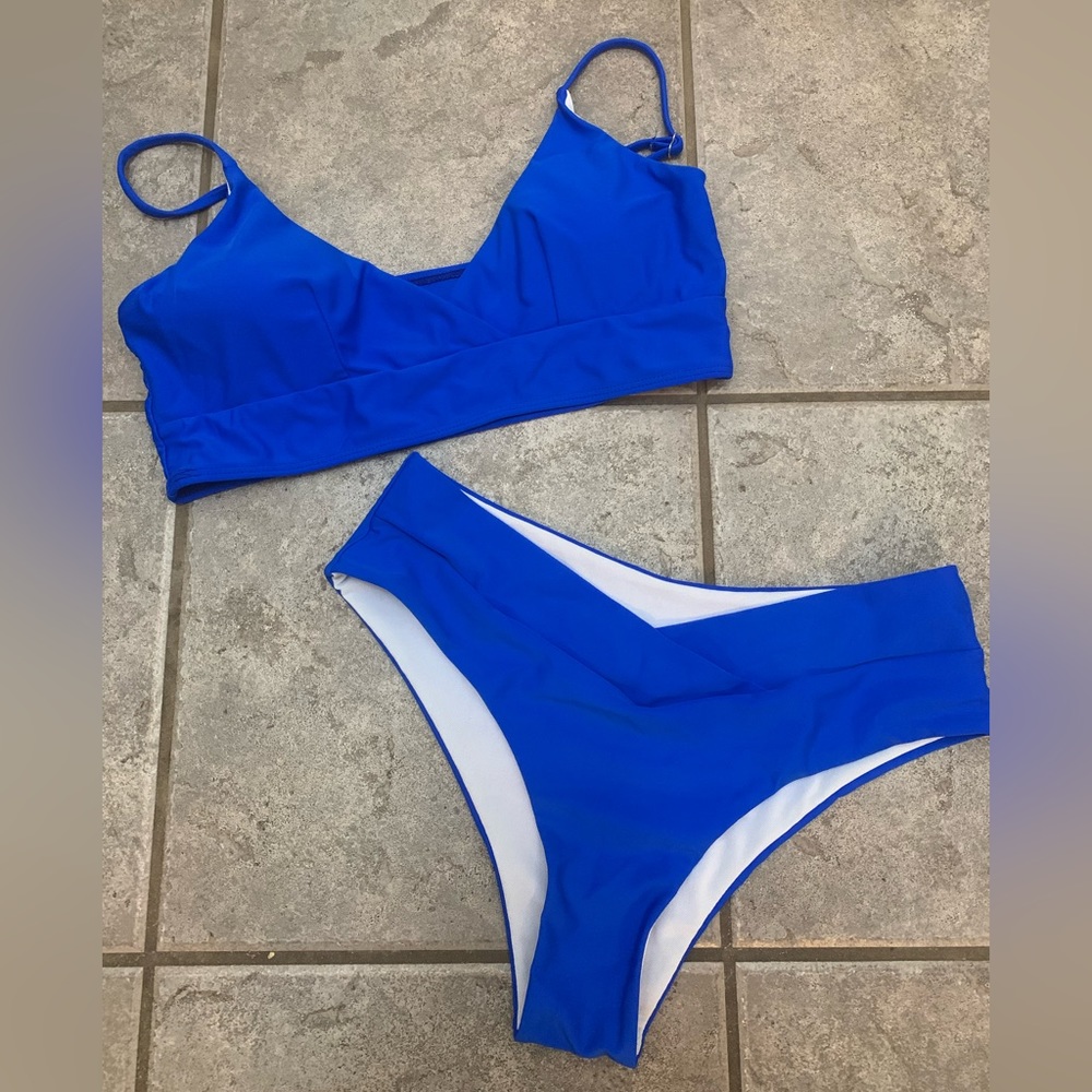 ROMWE Blue Bikini - Picture 2 of 7